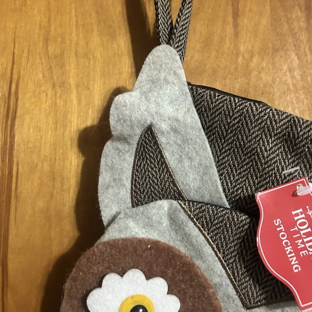 Holiday Time OWL Christmas‎ Stocking Set of 2